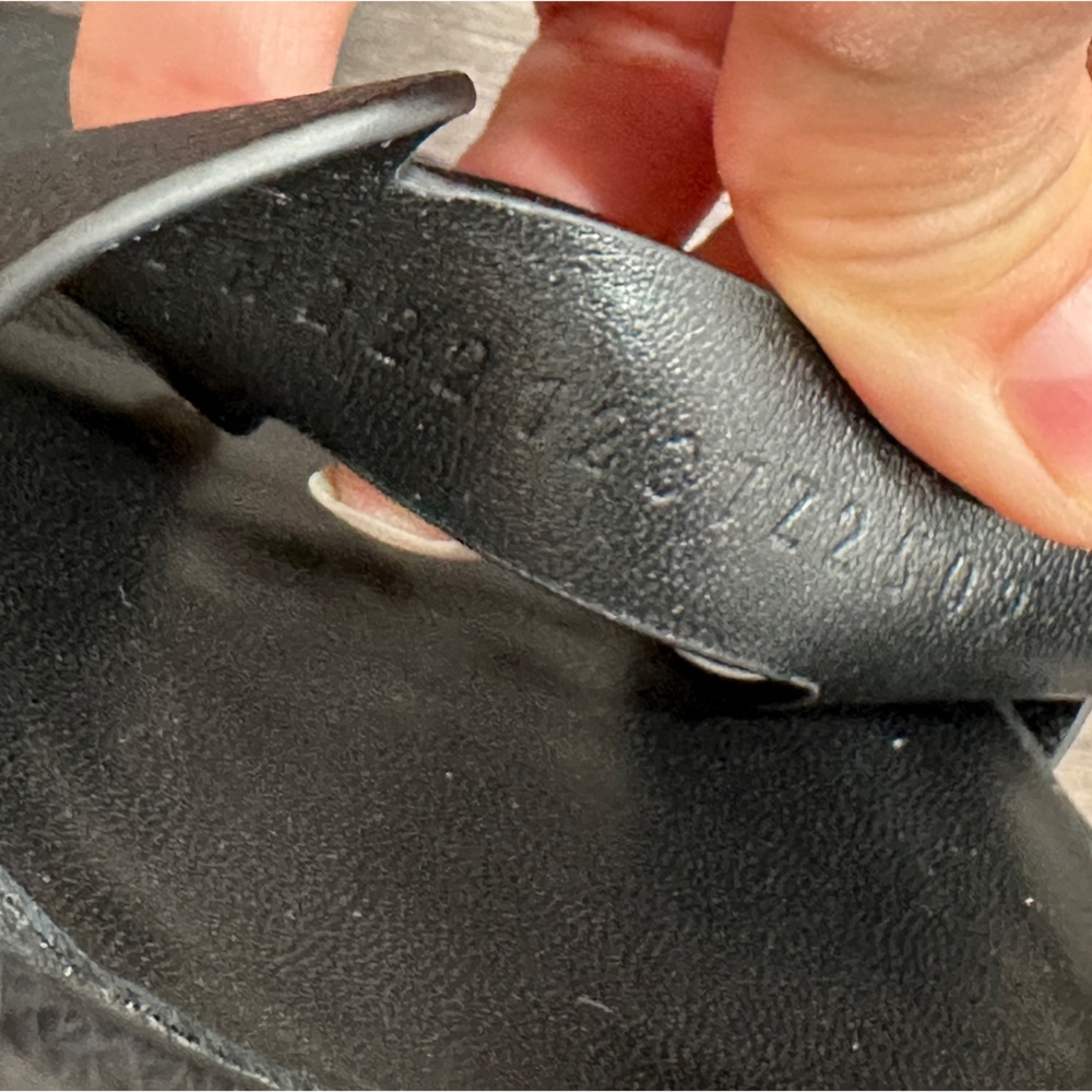 HERMES H ETERNITE 80 SANDALS HIGH HEELS BLACK EPSOM LEATHER SHOES 39.5 - Picture 8 of 16